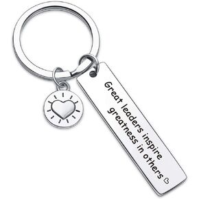 7RVZM Leadership Gift Boss Thank You Keychain Boss Gift employer Gift Boss Keychain Manager Gift for Coworker Keychain Leader Gift Mentor Gift Leader Keychain Boss Day Gift Boss Keyring