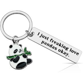 Panda Keychain Panda Jewelry Gifts Panda Lover Gifts Panda Accessories Keychain Panda Charm Keyring for Friends Women Animal Lover Gift Christmas Graduation Birthday Gift for Panda Lovers Kids Girls