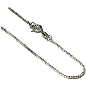 Sterling Silver 1Mm Box Link Chain Necklace