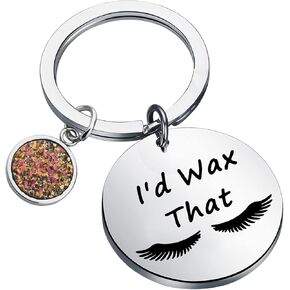 CHOORO Estheticians Gift Beautician Gift I’d Wax That Keychain Beauty School Student Gift