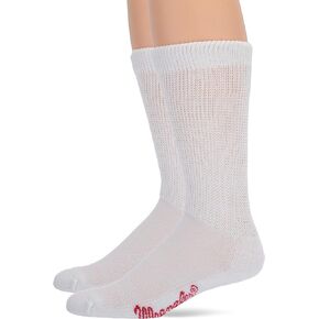 Wrangler Men's Non-Binding Ultra-dri Smooth Toe Boot Crew Socks 2 Pair Pack