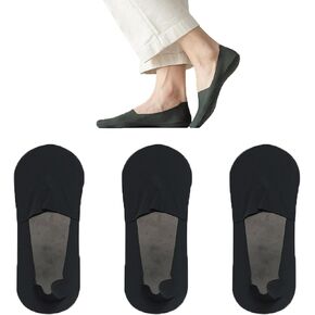 HNFYSMQL Casual Men Socks Invisible Thin Low Cut Sock Breathable No Show Silicone Non-slip Sock Cotton Bottom 3 Pairs in Saudi Arabia
