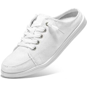 STQ Slip On Orthopedic Shoes Women Backless Casual Plantar Fasciitis Relief Mule Sneakers