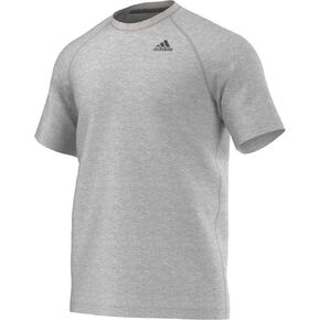 adidas Performance Men's Ultimate Short Sleeve Crew Tee, Vista Green/Colored Heather/Solid Grey, XX-Large