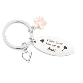Dealoco Aunt Gifts, Aunt Gifts from Niece, Gifts for Aunt, Aunt Gifts from Nephew, Aunt Mothers Day Gifts, Aunt Keychain, Auntie Gifts from Niece, Aunt Birthday Gift Aunt Christmas Gifts