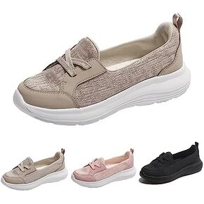 Women Kotsas Slip On Orthopedic Shoes,Walkclouds Comfortable Mesh Arch Support Casual Walking Loafers,Breathable Low Top Casual Soft Sole Non-Slip Sneakers