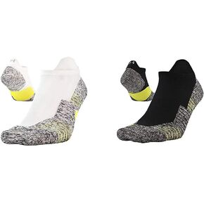 Under Armour Adult Run Cushion No Show Tab Socks, 1-Pair, White, Medium and Adult Run Cushion No Show Tab Socks, 1-Pair, Black, Medium