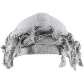 Turban for Men Vintage Twist Head Wraps Satin Lined Halo Turban Head Scarf Lightweight Tassel Beanie Hats