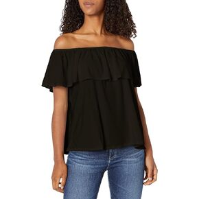 Star Vixen Women's Ruffled Peasant Top