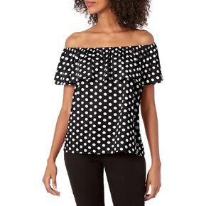Star Vixen Women's Ruffled Peasant Top