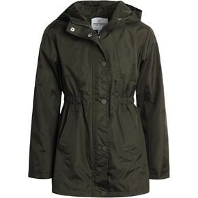 URBAN REPUBLIC Girls' Raincoat - Waterproof Slicker Shell Windbreaker Rain Jacket (7-16)