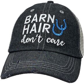 COCOVICI Womens Barn Hair Don't Care Hat | Hat | Barn Hair Don't Care Hat for Women Dark Grey