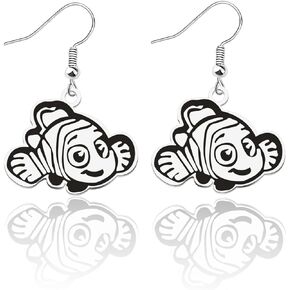 FAADBUK Nemo Dory Movie Inspired Gift Nemo Dory Merchandise Nemo Dory Squirt Turtle Earrings