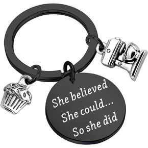 Lywjyb Birdgot Baker Keychain Pastry Chef Graduation Gift Culinary Student Gift