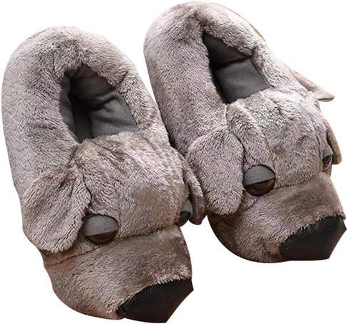 Women and Kids Cute Dogs Indoor Slippers Cute Dogs Slippers Indoor Slippers Warm Memory Foam Cotton Home Slippers Soft Cozy Home Shoes Cute Fluffy Slippers in Saudi Arabia
