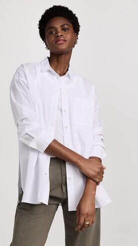 قميص Madewell النسائي The Signature Poplin كبير الحجم in Saudi Arabia