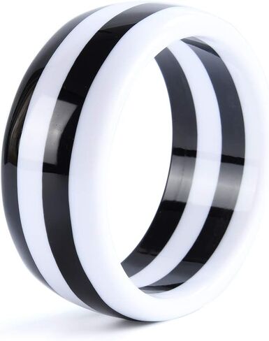 GuanLong Resin Bangle Cuff Bracelet for Women - Stripe Geometric Resin Bangle - Idea Gift for Friends, Sisters, Classmates in Kuwait