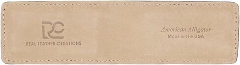 Real Leather Creations Brown Glazed Genuine Alligator Money Clip – Magnetic - American Factory Direct - Strong Shielded Magnets - Money Holder - Made in USA FBA686 in Saudi Arabia