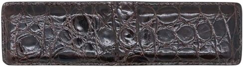 Real Leather Creations Brown Glazed Genuine Alligator Money Clip – Magnetic - American Factory Direct - Strong Shielded Magnets - Money Holder - Made in USA FBA686 in Saudi Arabia