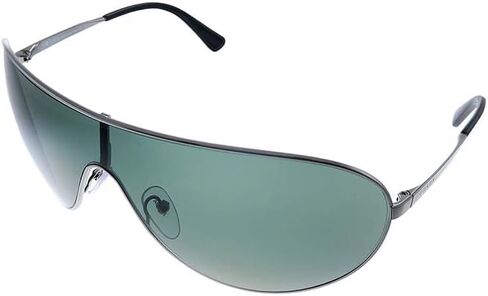 Prada PR 55X AV72 Gunmetal Metal Pilot Sunglasses Green Lens in Saudi Arabia