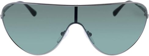 Prada PR 55X AV72 Gunmetal Metal Pilot Sunglasses Green Lens in Saudi Arabia