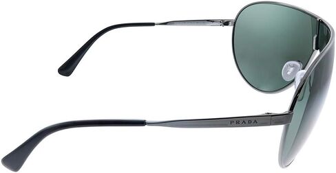 Prada PR 55X AV72 Gunmetal Metal Pilot Sunglasses Green Lens in Saudi Arabia