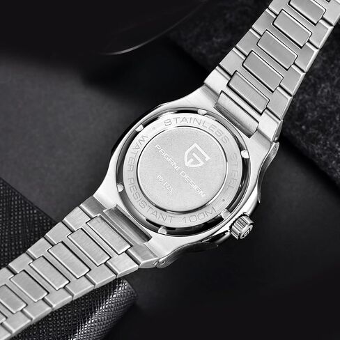 Pagani Design Men's Automatic Watch, Automatic Chronograph, Business Watch, Men's Stainless Steel Bracelet, Sapphire Watch, 100M Water Resistant, ST16 Automatic Movement in Saudi Arabia