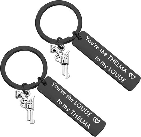MYOSPARK Thelma and Louise Keychain Set Best Friends Keychains Moving Away Gift Friendship Jewelry in Saudi Arabia