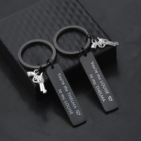 MYOSPARK Thelma and Louise Keychain Set Best Friends Keychains Moving Away Gift Friendship Jewelry in Saudi Arabia