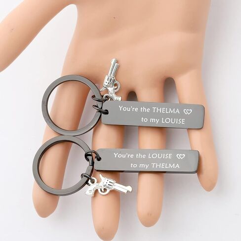 MYOSPARK Thelma and Louise Keychain Set Best Friends Keychains Moving Away Gift Friendship Jewelry in Saudi Arabia