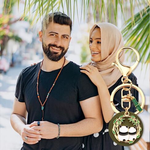 Panda Gifts Keychain for Girls Boys Cute Panda Keychains Panda Gifts for Panda Lovers Backpack Car Accessories for Women Men Birthday Christmas Gifts for Best Friend Bff Panda Friendship Keychain, in Kuwait