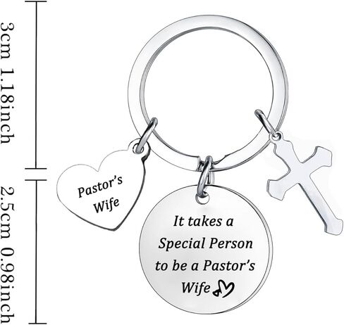 هدايا تقدير القس، هدية زوجة القساوسة، يتطلب الأمر شخصًا مميزًا ليكون سلسلة مفاتيح زوجة القس لهدايا القس للرجال والنساء، مجوهرات الذكرى السنوية لعيد الميلاد in Kuwait