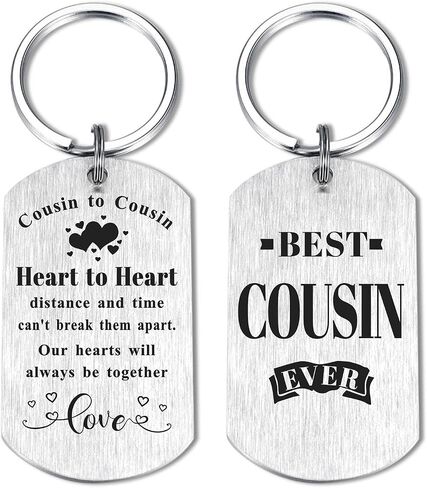 To My Cousin Keychain Gifts, Thank You Keychain Gift for Cousins, Birthday Graduation Christmas Keychain Present to My Cousins, Cousin Keychain, M in Saudi Arabia