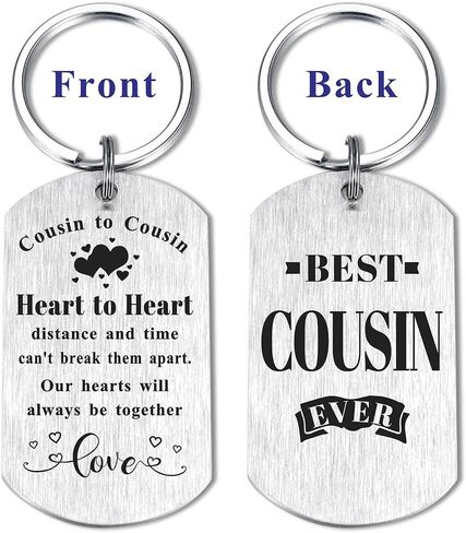 To My Cousin Keychain Gifts, Thank You Keychain Gift for Cousins, Birthday Graduation Christmas Keychain Present to My Cousins, Cousin Keychain, M in Saudi Arabia