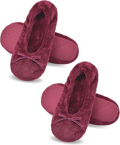 YINXIURD Women's Ballerina House Slippers, Anti-Skid Comfy Warm Ballet Style Slippers in Saudi Arabia