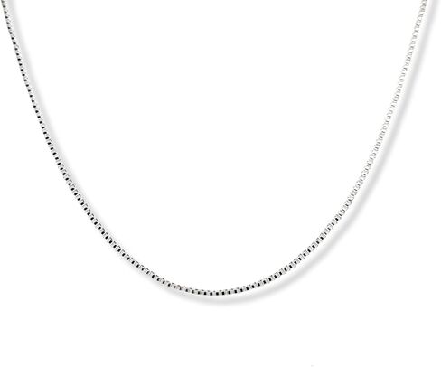 CRAFT WIRE Silver Plated Necklace Box Chain 1.0mm 16 18 20 22 24 30 36 Inches in Saudi Arabia