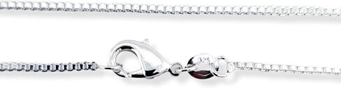 CRAFT WIRE Silver Plated Necklace Box Chain 1.0mm 16 18 20 22 24 30 36 Inches in Saudi Arabia