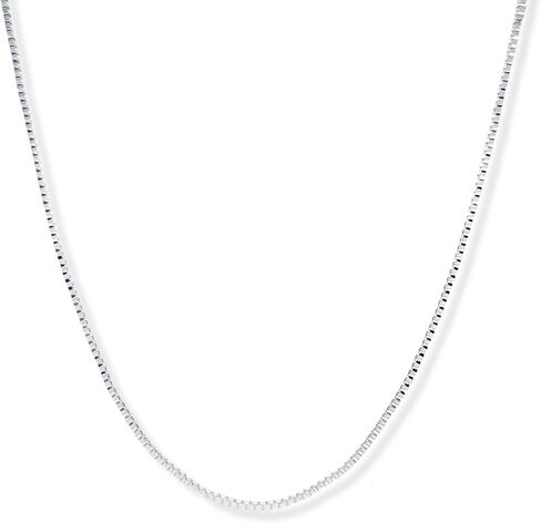 CRAFT WIRE Silver Plated Necklace Box Chain 1.0mm 16 18 20 22 24 30 36 Inches in Saudi Arabia