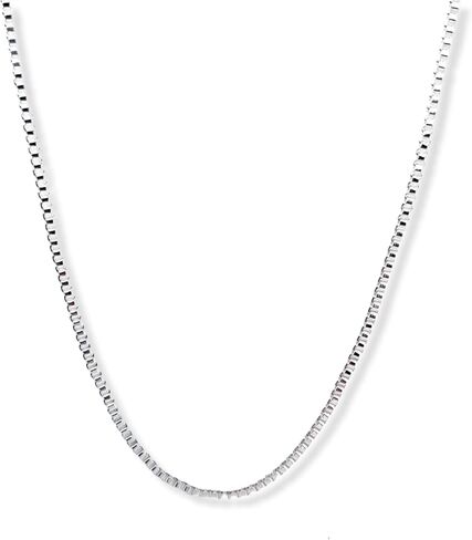 CRAFT WIRE Silver Plated Necklace Box Chain 1.0mm 16 18 20 22 24 30 36 Inches in Saudi Arabia