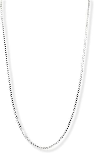 CRAFT WIRE Silver Plated Necklace Box Chain 1.0mm 16 18 20 22 24 30 36 Inches in Saudi Arabia