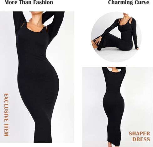 عاشق الجمال فستان طويل الأكمام للنساء قطع قبالة الكتف فستان ماكسي Bodycon المدمج في الصدرية فستان الزفاف الرسمي الضيوف in Kuwait