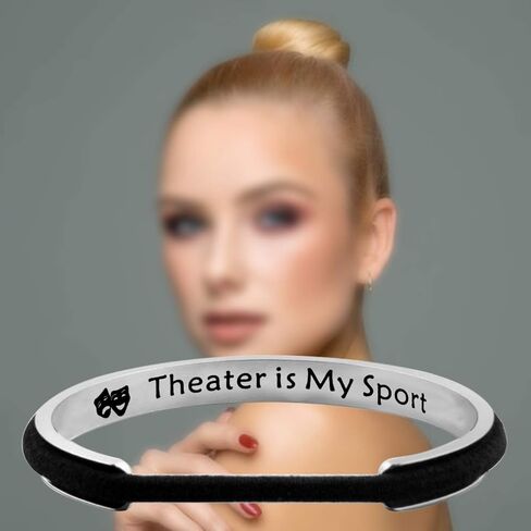 Zuo Bao Acting Gift Drama Theater Hair Tie Bracelet Theater is My Sport Hair Elastic Band Bracelet for Actress Lover in Saudi Arabia