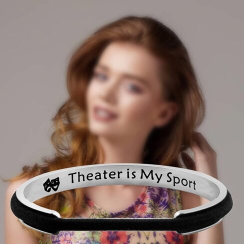 Zuo Bao Acting Gift Drama Theater Hair Tie Bracelet Theater is My Sport Hair Elastic Band Bracelet for Actress Lover in Saudi Arabia