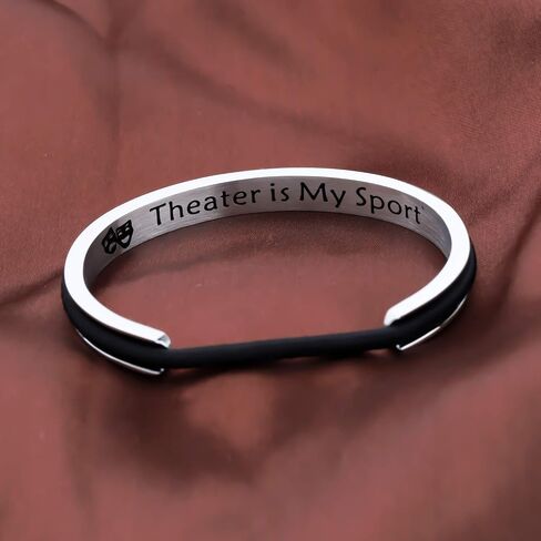 Zuo Bao Acting Gift Drama Theater Hair Tie Bracelet Theater is My Sport Hair Elastic Band Bracelet for Actress Lover in Saudi Arabia