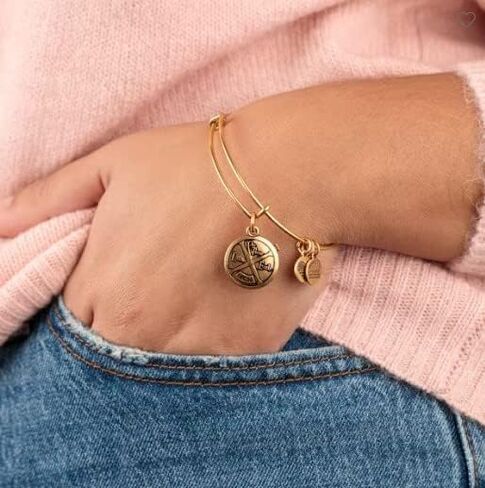 Alex and Ani Polar Express Pocket Watch Bangle Bracelet in Saudi Arabia