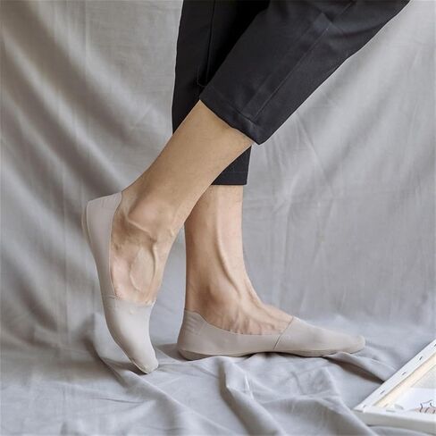 HNFYSMQL Casual Men Socks Invisible Thin Low Cut Sock Breathable No Show Silicone Non-slip Sock Cotton Bottom 3 Pairs in Saudi Arabia
