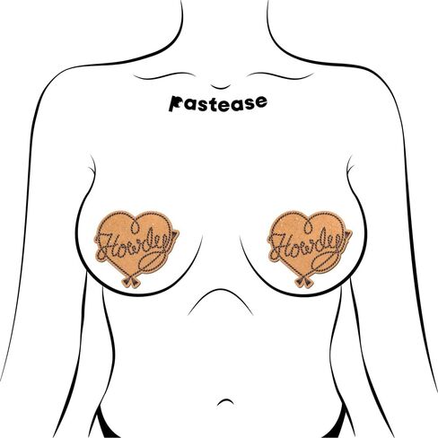 Western Cowboy Pasties - Nipple Covers for Festival, Rave, & Lingerie | Halloween Accessory | Waterproof, Latex Free in Saudi Arabia
