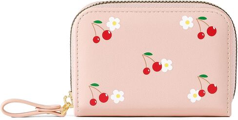 NVKIC حاملي بطاقات الائتمان لطيف للنساء نمط الفاكهة البريدي حول فو الجلود محفظة ضئيلة للفتيات النقدية محفظة نسائية للعملات المعدنية اللون الوردي in Kuwait