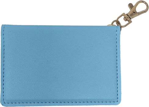 Southern Couture Solid Mint Green 5 x 4 Faux Leather Zippered ID Wallet in Saudi Arabia