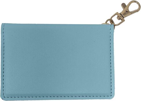 Southern Couture Solid Mint Green 5 x 4 Faux Leather Zippered ID Wallet in Saudi Arabia